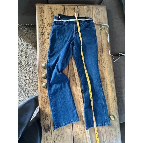 Jaclyn Smith Womens Bootcut Jeans 6 wide leg cotton high rise‎ button zipper - Picture 7 of 7